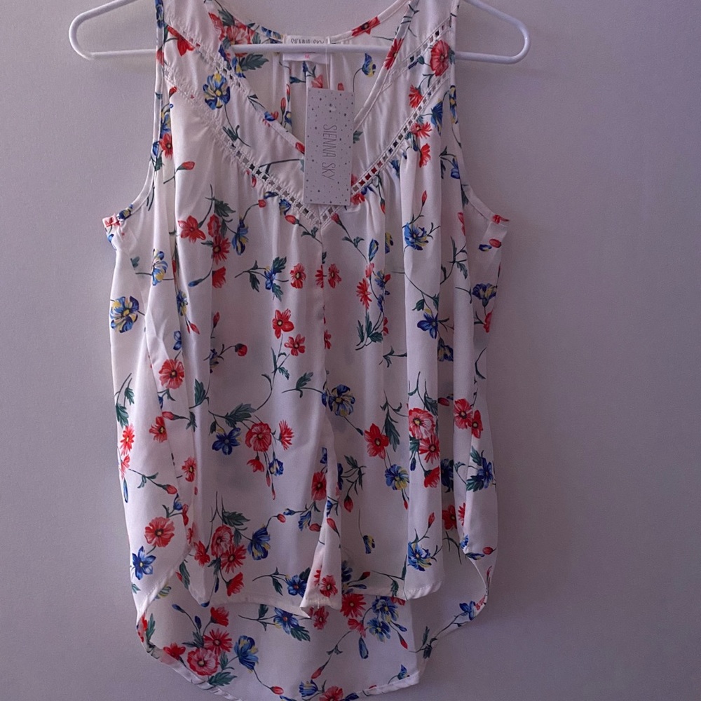 Floral tank top